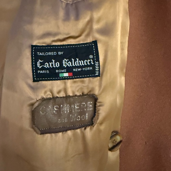 Carlo Balducci Men's Brown Double-Breasted Coat - Picture 3 of 13